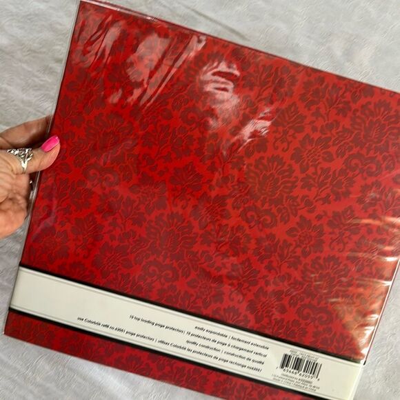 Scrapbook Expandable Album 12x12 Colorbok Red Bundle with Stickers - Picture 2 of 15